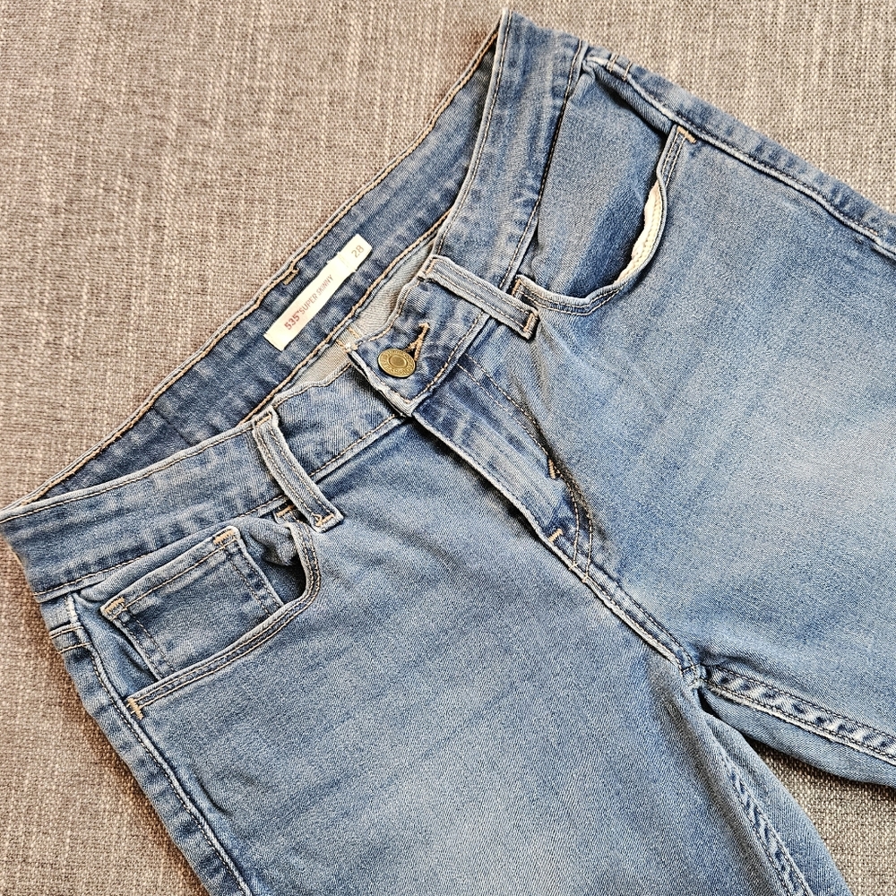 LEVI'S 535 Super Skinny Light Blue Denim Jeans Size 28x30
